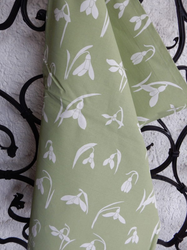 Handtuch / Tea towel 'Galanthus' grün – Bild 3