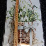 Blechschild 'Schneeglöckchen im Korb' – Bild 2