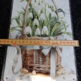 Blechschild 'Schneeglöckchen im Korb' – Bild 3