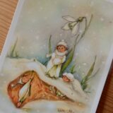 Postkarte schlafende Schneeglöckchen – Bild 3